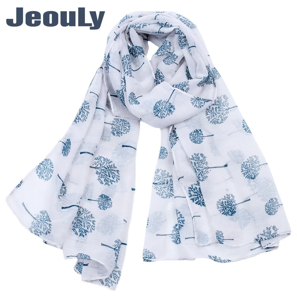 2019 в Балийском Стиле шифоновый тонкий шарф весна и осень лес печать дамы