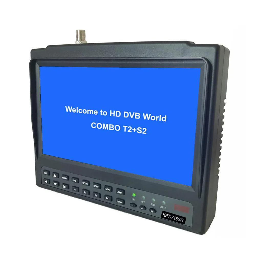 KPT 716S/T DVB S/S2 для спутникового ТВ приемника Finder Full HD цифровой Satfinder метр MPEG 4