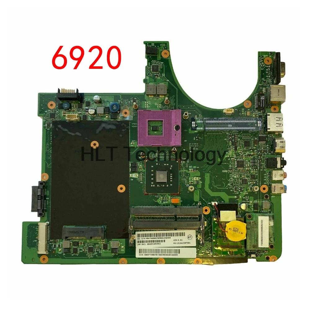

Laptop motherboard For ACER Aspire 6920 6920G MBAPD0B001 6050A2184401-MB-A02 without graphics slot DDR2 Mainboard