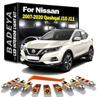 BADEYA Canbus Светодиодная лампа для освещения салона автомобиля Kit для 2007-2019 2020 Nissan Qashqai J10 J11 купол багажник карта перчаточный ящик туалетное зеркало лампа