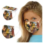 10 шт. кошачий принт одноразовая маска для лица для Для женщин человек 3ply петли уха Анти-пыль PM2.5 маски Безопасность защитный рот Шапки Маска