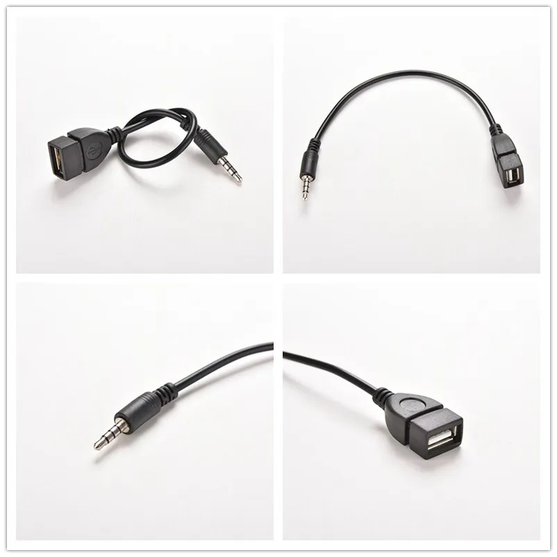 Струйное 1 шт. мужской с разъемом подачи внешнего сигнала AUX разъем для USB 2 0