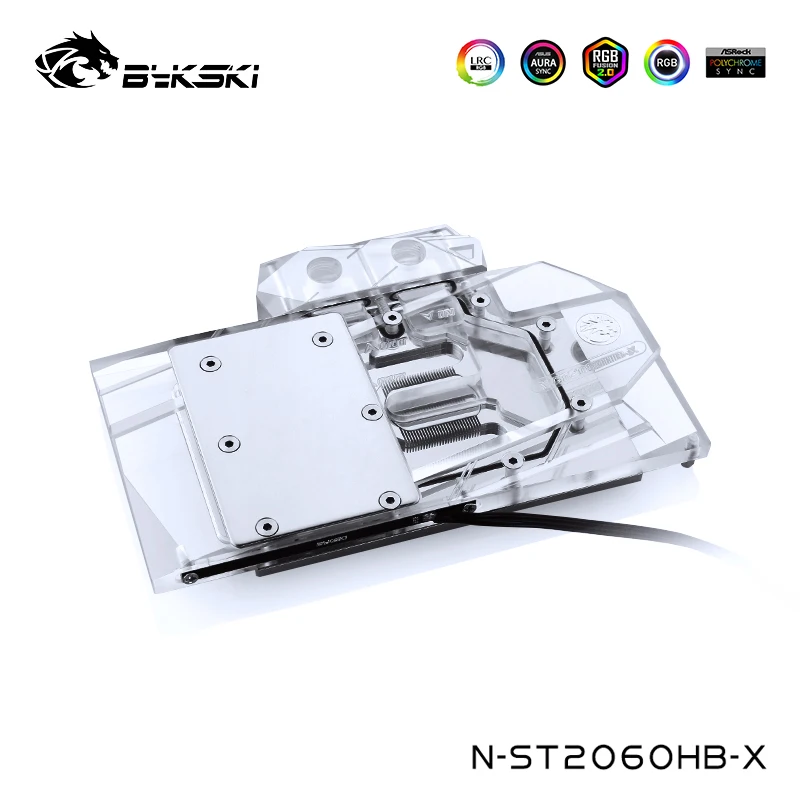 Bykski блок водяного охлаждения для ZOTAC RTX 2060 6GD6 OC HB/ 1660Ti HA GPU кулер 12v 4pin 5v 3pin