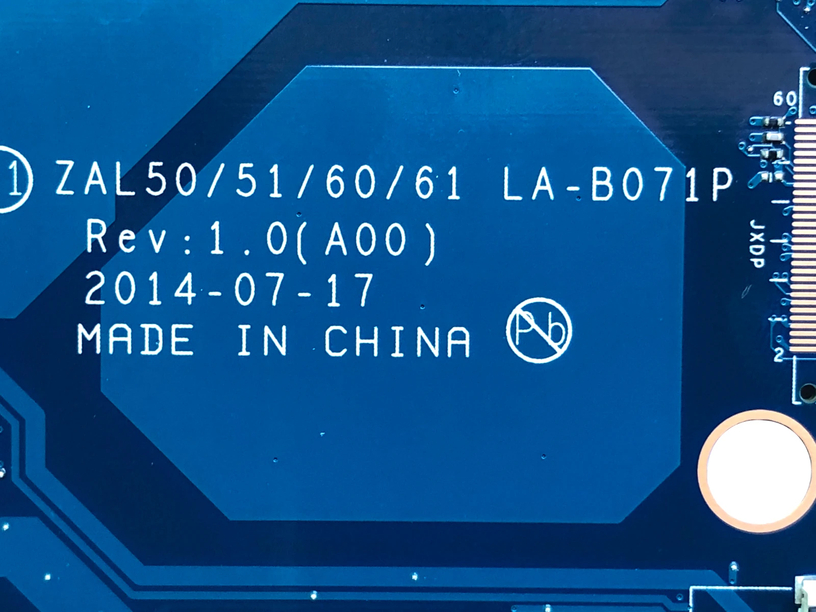 Лучшая цена для ноутбука Dell Latitude 3550 материнская плата ZAL50/51/60/61 CN-0MPNR0 MPNR0 SR23Y LA-B071P