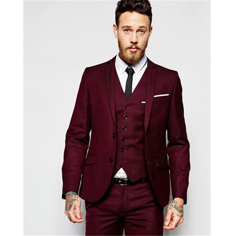 23 Style and color Мужские костюмы(пиджак+ брюки+ жилет) новейший дизайн пальто серый с узором в Горошек Приталенный деловой Блейзер классический смокинг для свадьбы жениха - Цвет: 23 Style and color