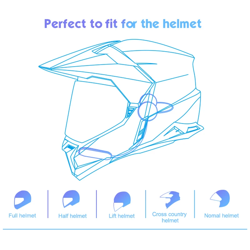 Bluetooth-гарнитура на шлем VR robot BT 5 0 мотоциклетные стереонаушники с громкой связью