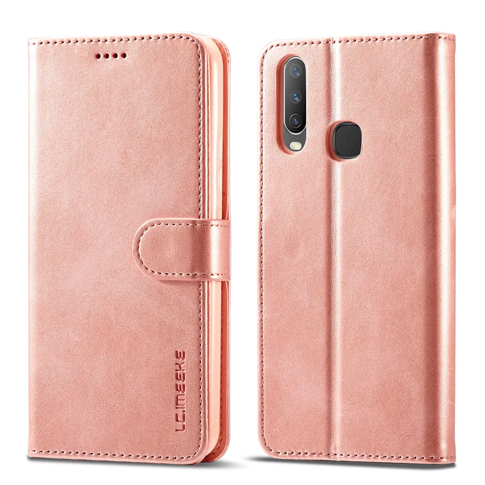 Чехол для VIVO Y17 кожаный чехол-кошелек Роскошный чехол телефона Y15 Y11 Y12