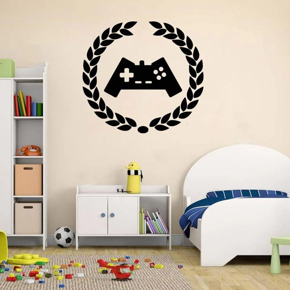 Виниловые большие настенные стикеры в виде кольца из игры травы домашний