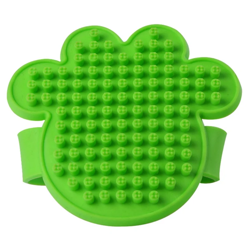 Щетка для купания домашних животных собак кошек резиновая перчатка щетка ухода