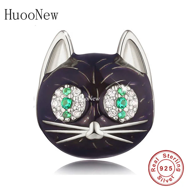 

Animal series Dangle Charms for Bracelet Necklace Pendant Jewellery Birthday Gift for Women 925 Sterling Silver Cat Beads