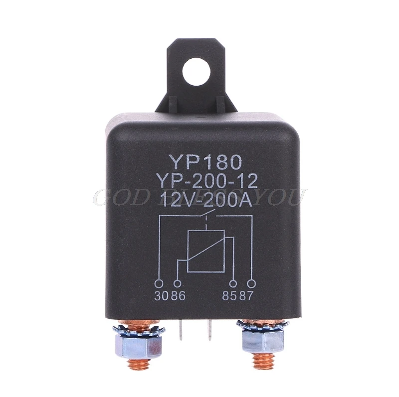 12V DC 200A высокомощное автомобильное реле двигатель грузовика Непрерывный тип