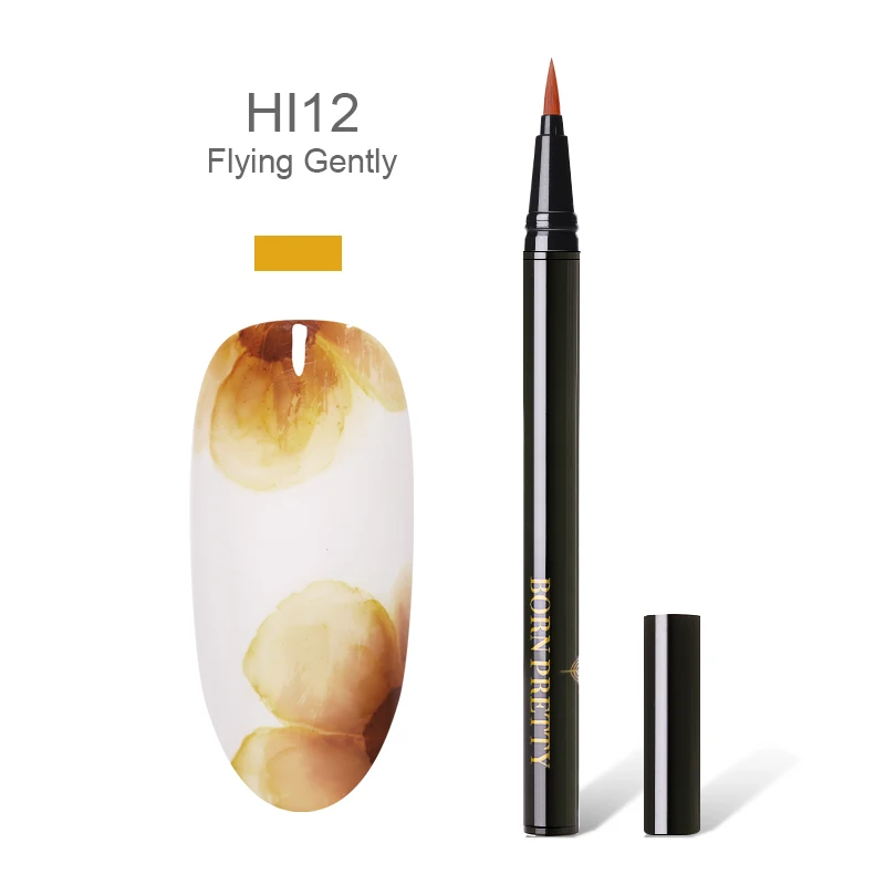 BP-HI12 BORN PRETTY лак для ногтей с цветущими цветами, 12 цветов, лак-ручка для рисования ногтей, 1 мл, для самостоятельного цветущего маникюра - Цвет: BP-HI12