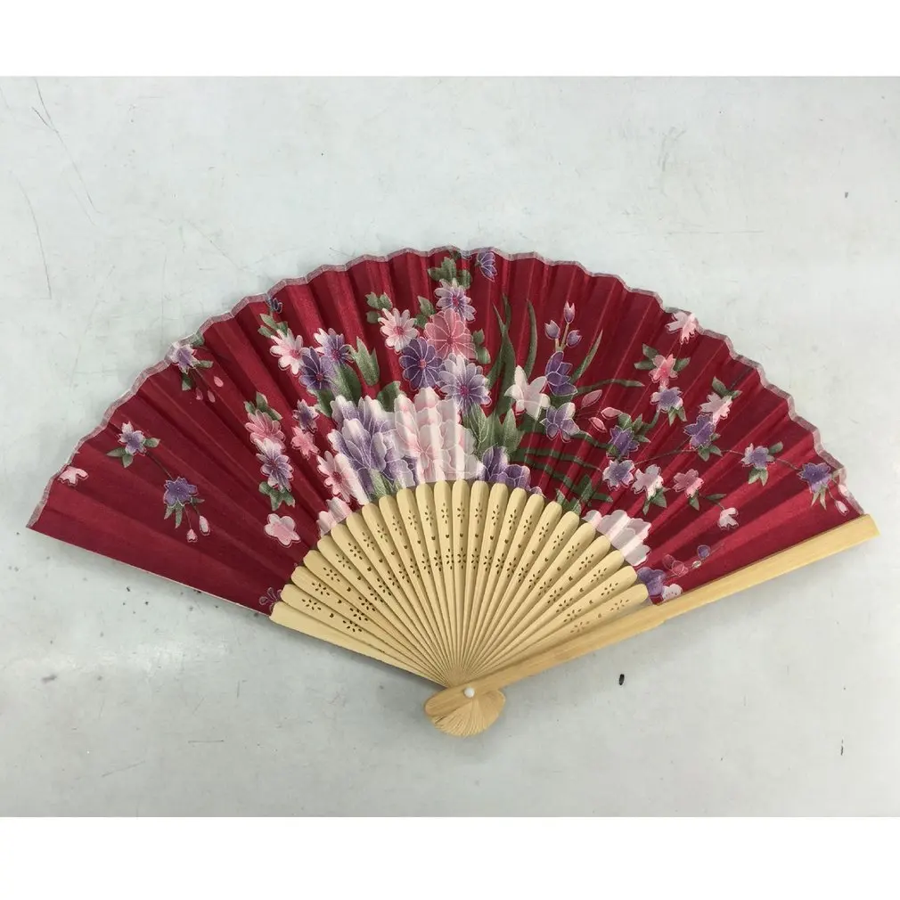 Модный компактный летние бамбуковый складной ручной вентилятор в китайском