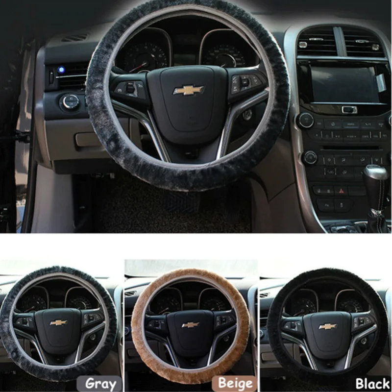 1 шт. мягкий теплый плюшевый шерстяной чехол на руль зимний пушистый