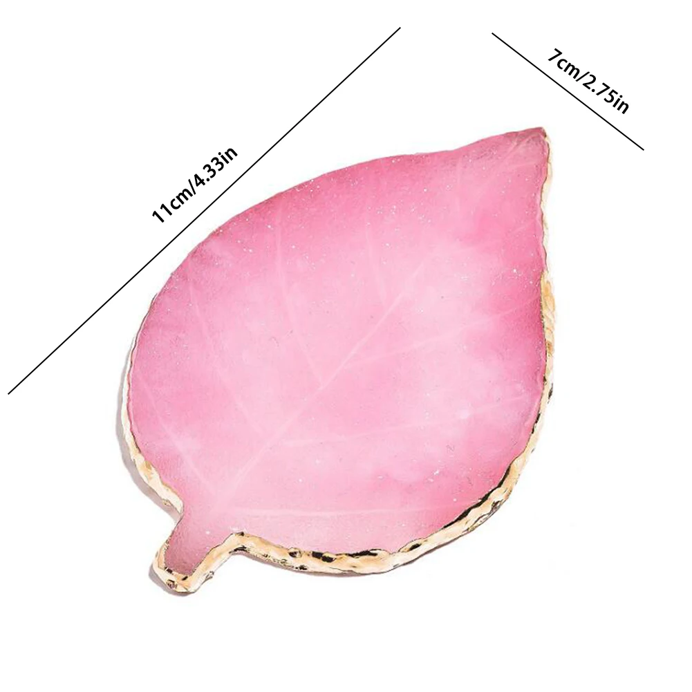 Палетка из натуральной смолы в форме листа для нейл арта акриловый держатель УФ