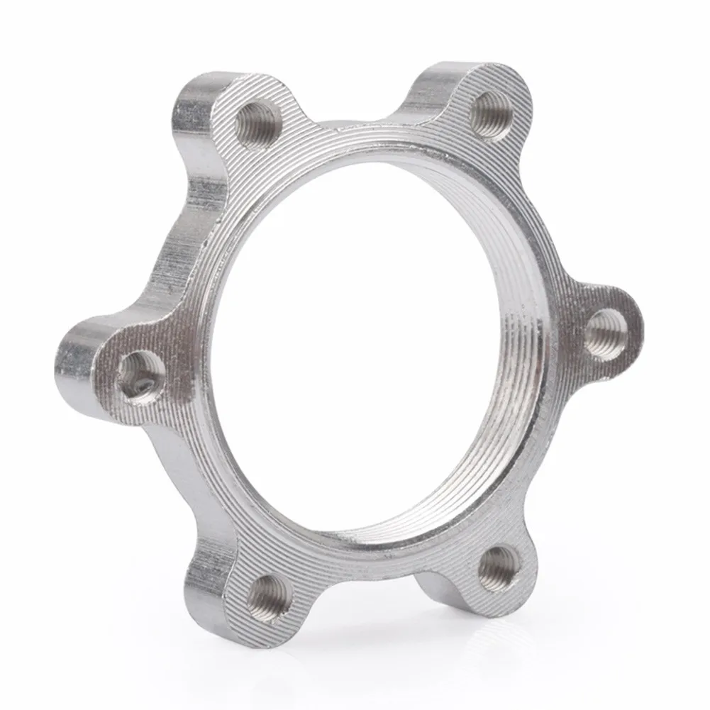 

Silver Threaded Hubs Disk T6 Threaded Hub Disc 6 Bolts Bicycle CNC Disk Brake Rotor