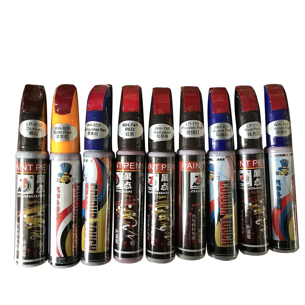 

Bohr Red Pro Mending Car Remover Scratch Repair Paint Pen Red pearl Clear 12ml