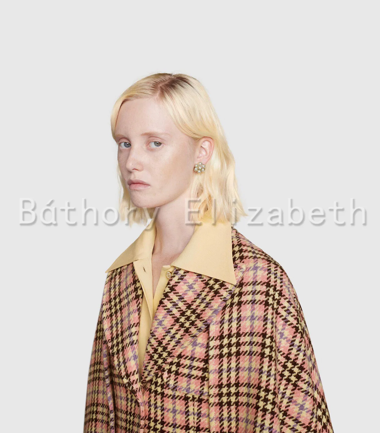 

Bthory Elizabeth Women's Ladies Fashion Letters Luxury Brand Flower-Shaped Earrings High Wedding Party Jewelry