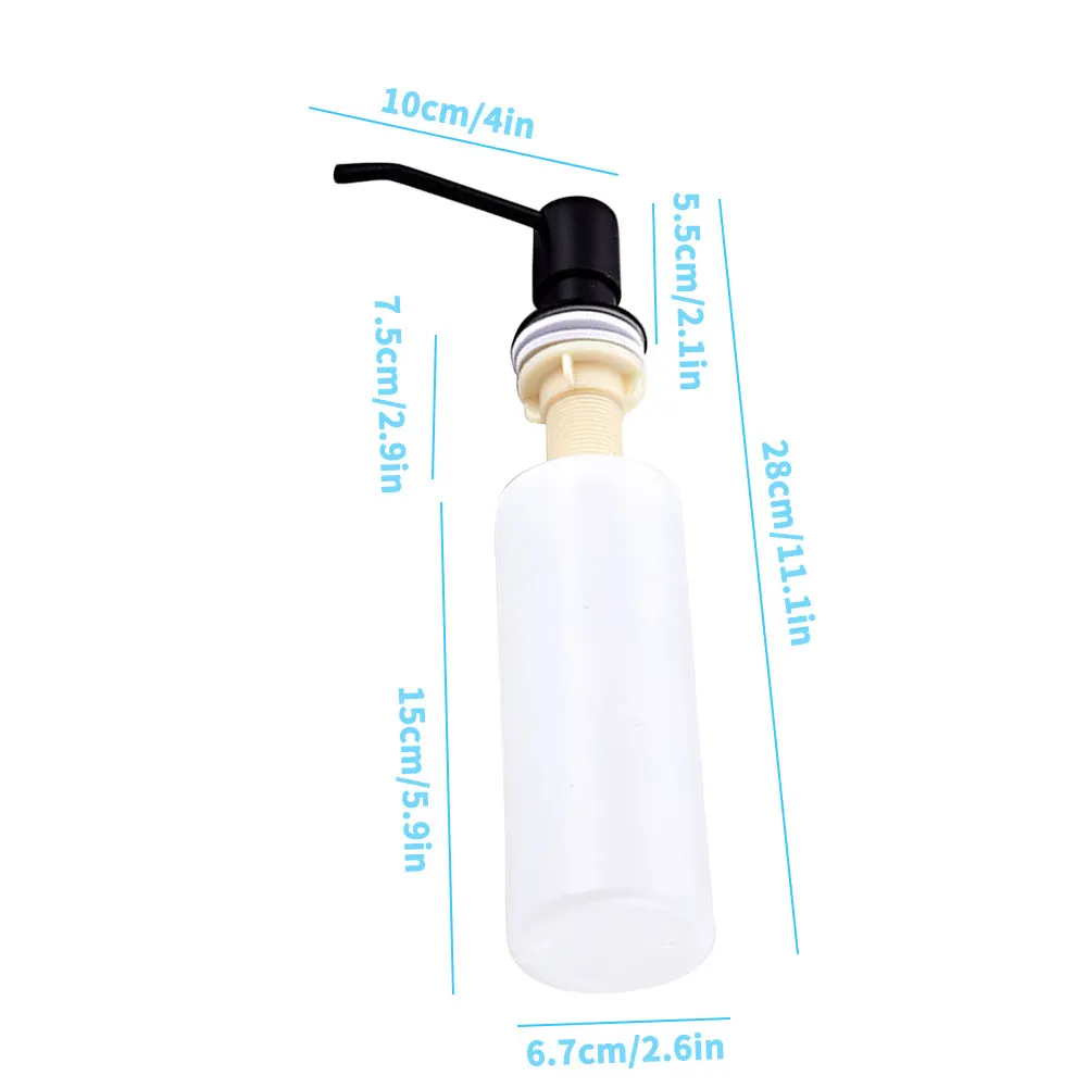 

Sink Soap Dispenser Stainless Steel Countertop Pump Built-In Bottle Kitchen Sink Liquid Soap Lotion Detergent Kitchen Bathroom