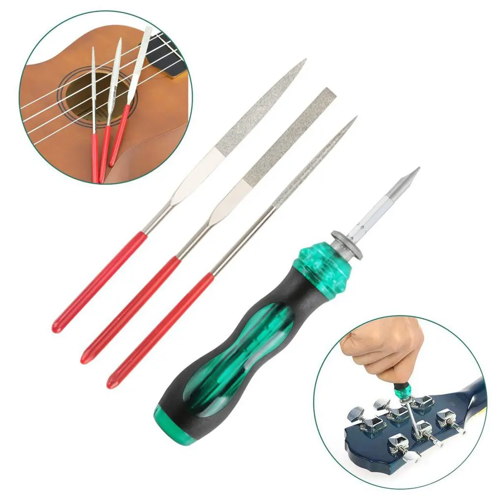 

W006 Guitar Repair Kit Complete Guitar Repair And Setup Kit For Guitar Ukulele Bass Cleaning Maintenance Accessories