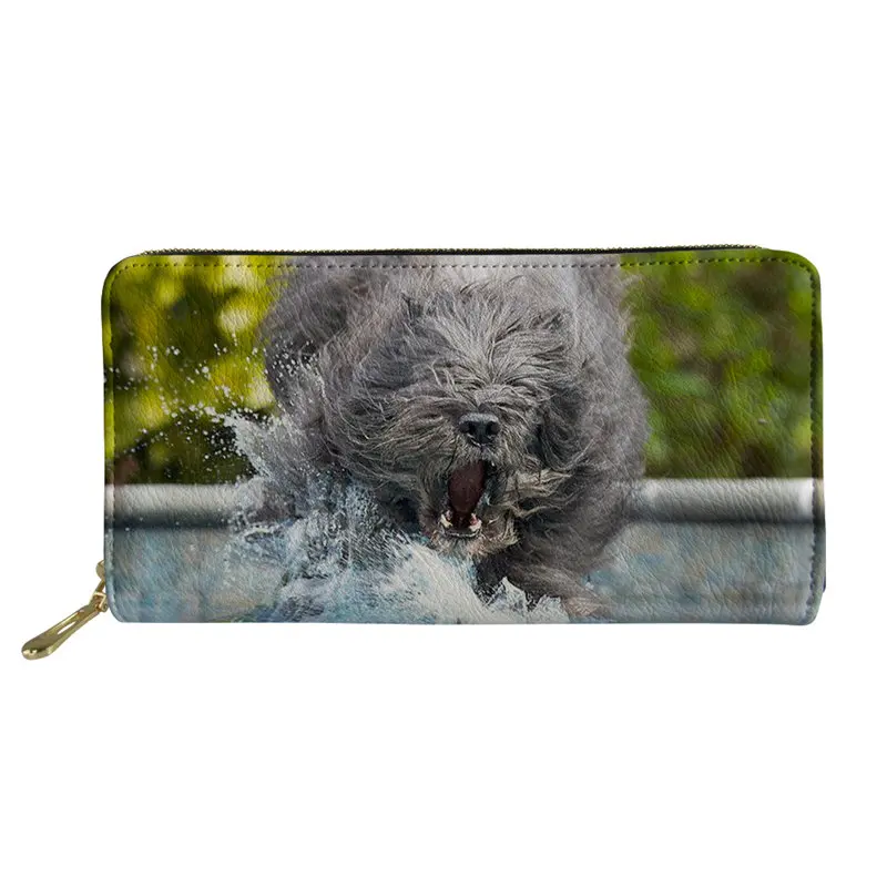 LMXL1717Z21 Женские кошельки с принтом Kawaii Bouvier Des Flandres, портмоне, держатель для карт, Дамская длинная сумка из искусственной кожи, женская сумка для карт, Прямая поставка - Цвет: LMXL1717Z21