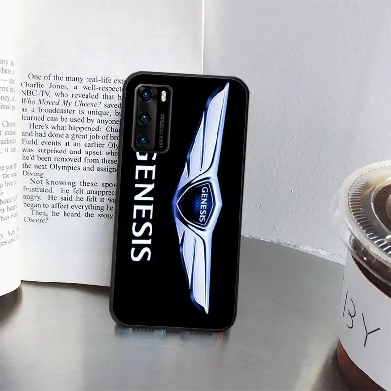 

car Genesis Logo Phone Cases for huawei P40 pro lite P8 P9 P10 P20 P30 psmart 2019 2017 2018