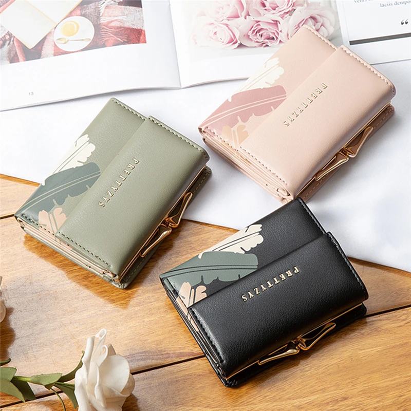 

Brand Designer Small Wallets Women Leather Phone Wallets Female Short Zipper Coin Purses Money Credit Card Holders Clutch Bags