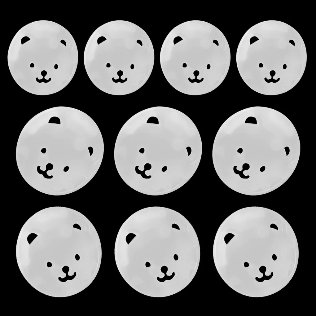 

10 шт., прозрачные пластиковые защитные крышки для розеток