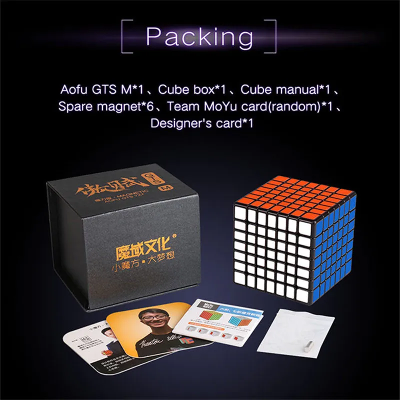 

MoYu 7x7x7 Magnetic Magic Speed Cube Professional 7x7 Magnets Puzzle Educational Cube Toys For Children