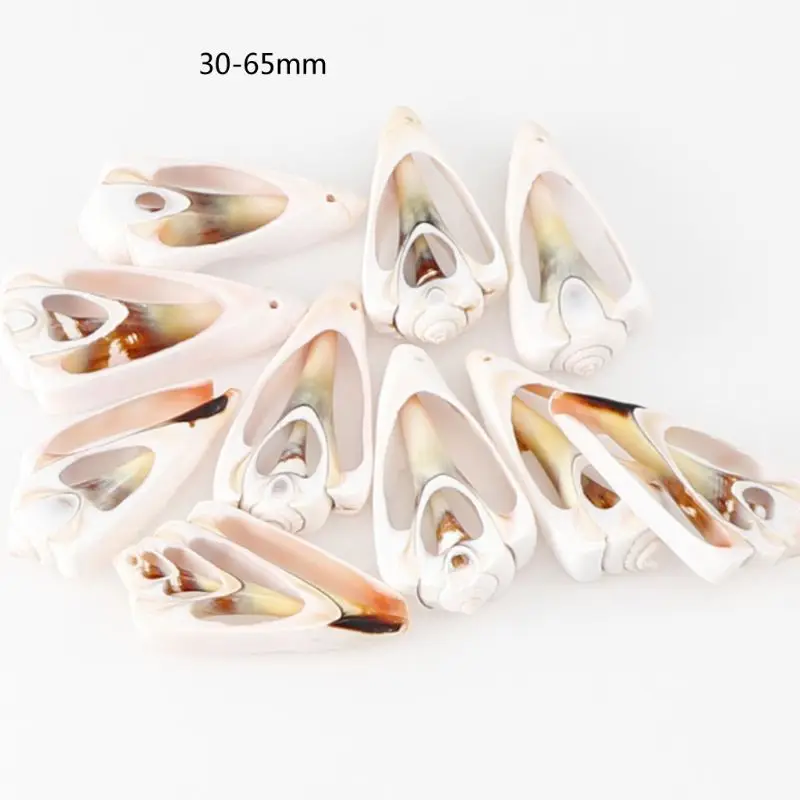 

60Pcs Natural Cowrie Shell Natural Spiral Shells Slices Smooth Cut Beach Seashells Beads With Holes Jewelry Making Craft DIY