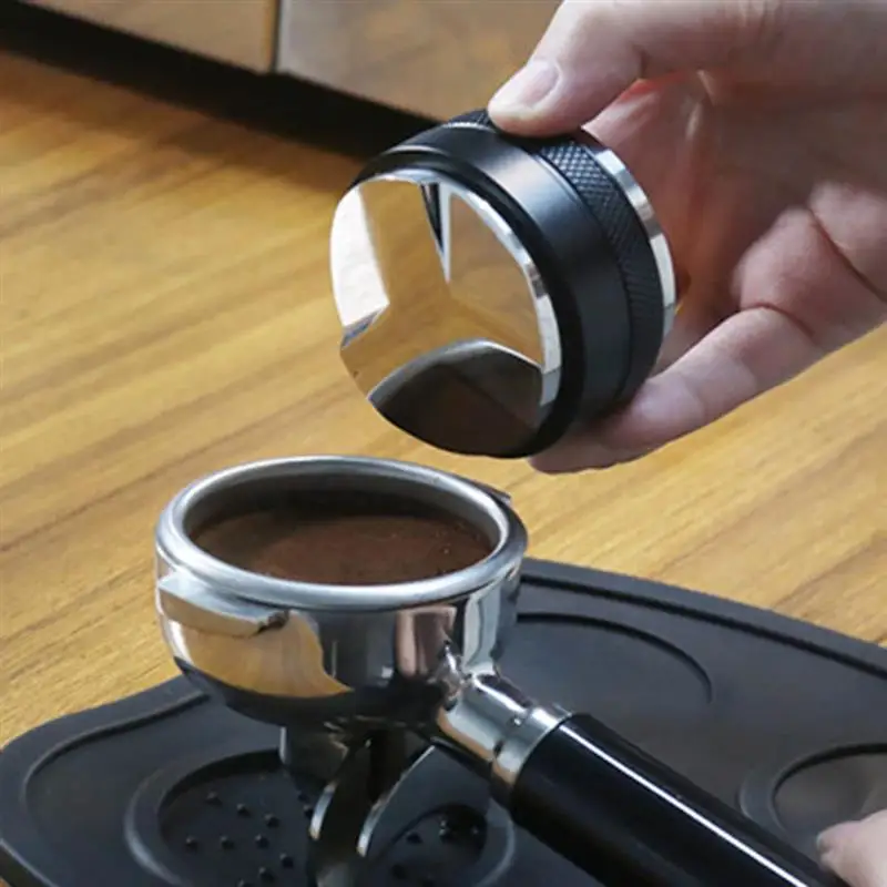 

Дистрибьютор для темпера кофе, регулируемый трехугловой рассеиватель для пальмового эспрессо, распределительный инструмент для 51/53/58 мм ру...