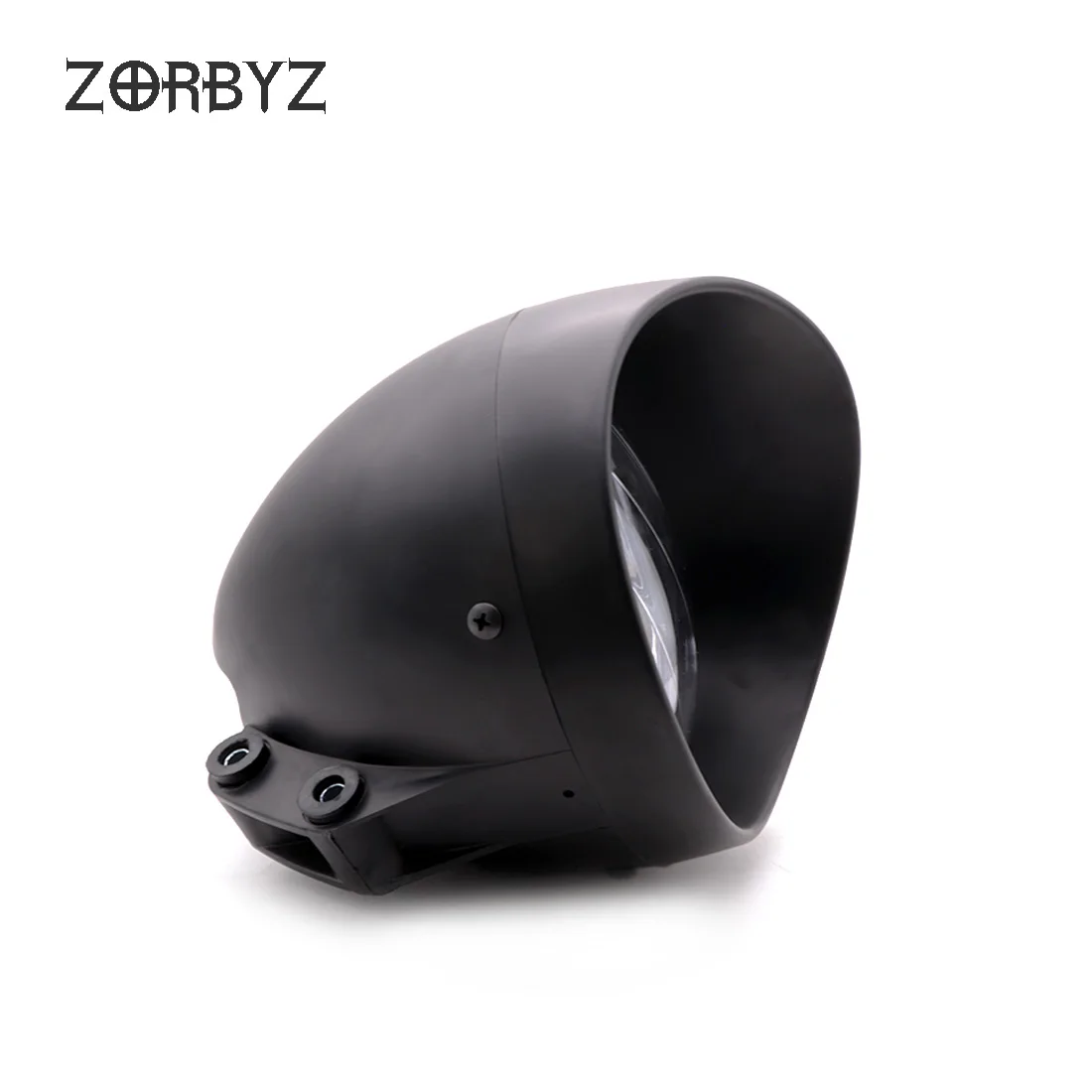 ZORBYZ мотоцикл 6," Хром ABS Пуля Передний светильник головной светильник подходит для Harley cruise Honda Steed Shadow