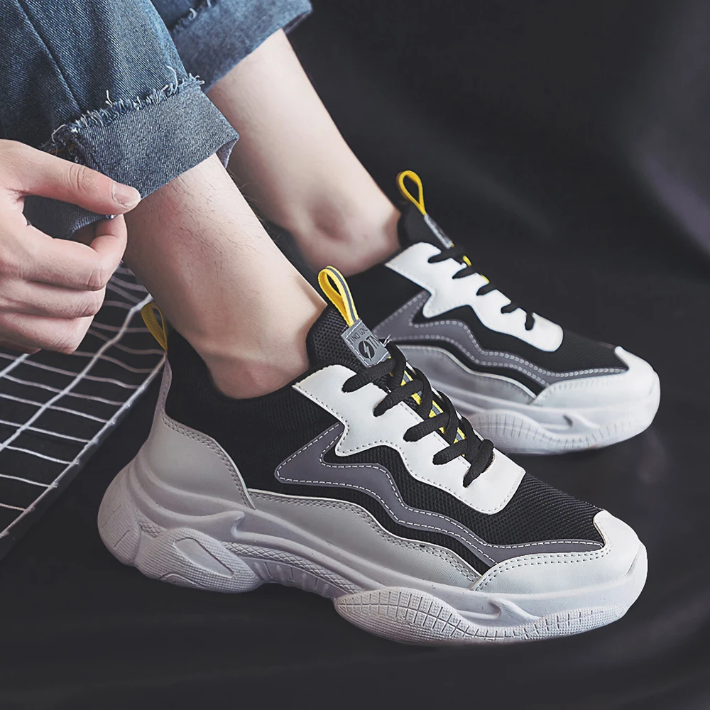 Новинка лета 2020 дышащая повседневная спортивная мужская обувь Ins трендовая