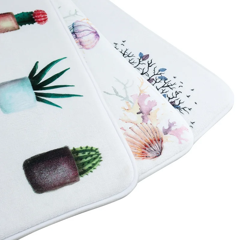 OIMG Anti-slip Bath Mat Silicone Door Bathroom Rubber PVC Rolled Sucker on Back 35x69cm | Дом и сад