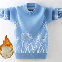 boys girls sweater knitting cotton 2021 in stock warm winter autumn plus thicken velvet baby%c2%a0kids teenagers children clothing