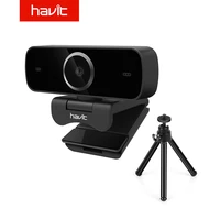 havit hd pro webcam 1080p hd web camera with built in hd mic 19201080p usb plugplay web cam free tripod