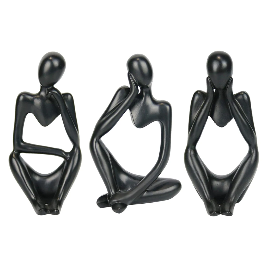 

Статуя истончика из абстрактной смолы, статуя истончика для дома и офиса, настольная декоративная статуя, коллекционные фигурки, украшения ...