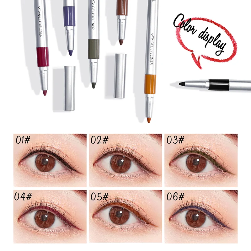 

Colourful Liquid Eyeliner Pencil Durable Waterproof And Sweat-proof Eye Liner Black Blue Quick Dry Eyeliner Pencil Makeup TSLM1