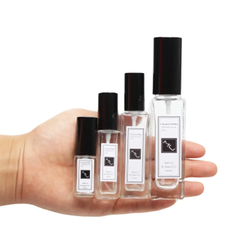 Нижние заполненные мини флаконы распылители для духов стеклянная оболочка