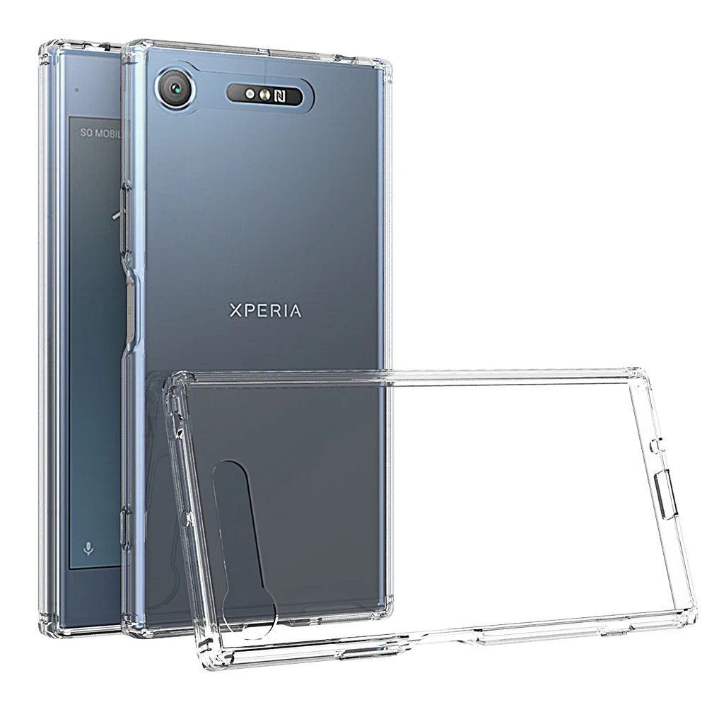 Чехол для Sony Xperia XZ1 чехол XZ2 XA1 XZ 1 2 прозрачная задняя крышка противоударный