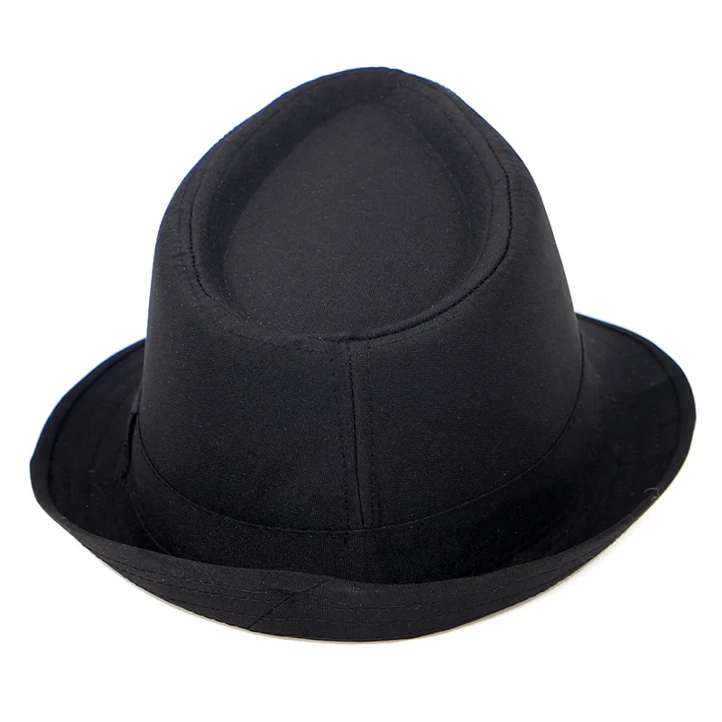 Классическая фетровая шляпа Мужская модная Осенняя черная однотонная