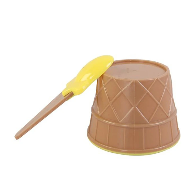 

6Pcs Children Colored Ice Cream Bowl + Cone Spoon Plastic Bowl Children's Party Tart Style Dessert Small Bowl Kitchen Accessorie