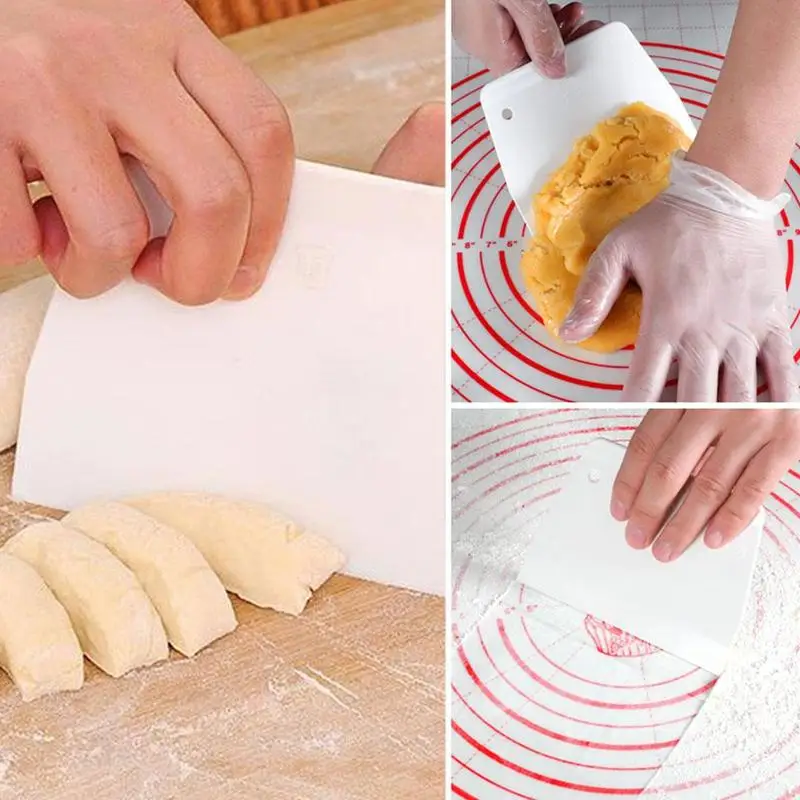 

1pcs Cream Cakes Dough Cutters Tools Dough Scraper Kitchen Baking Baking Butter Pastry Tools Trapezoid Spatula Dough Knife O2W1