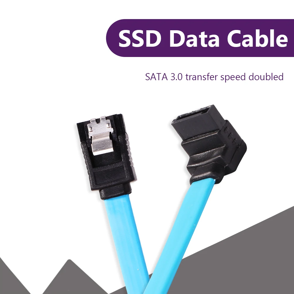 

1PC SATA 3.0 Data Cable SATA 3.0 III Cable HDD Solid State Hard Disk Drive Cord for Hard Disc Drive Straight Right Angle 6Gbps