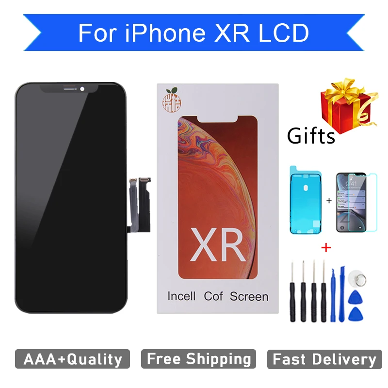 

100% No dead pixels AAA +++ Incell Display For iPhone XR LCD Touch Screen Digitizer Assembly Replacement perfect repair Pantalla