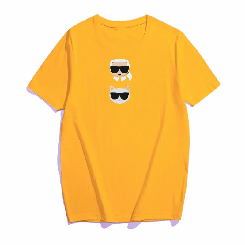 

Funny Cartoon Print with Cat Harajuku Gothic Summer Plus Size T Shirt for Women Kawaii Clothes Vintage Aesthetic High Street