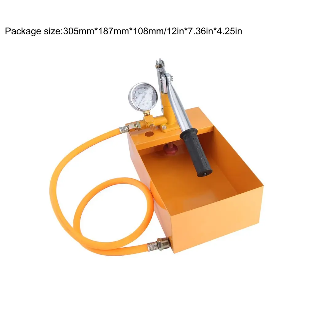 

25KG Hand Power Test Pump Universal Water Pipe Leakage Tester Manual Water Pump Durable Hydraulic Pressure Test Pump