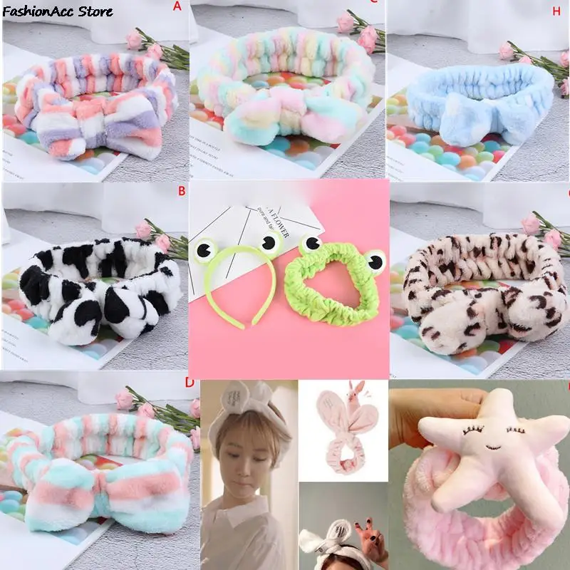 

Fashion Hair Accessories Hair Bands Women Makeup Headband Bath Face Washing Facial Hair Ties Simple Soft Cute