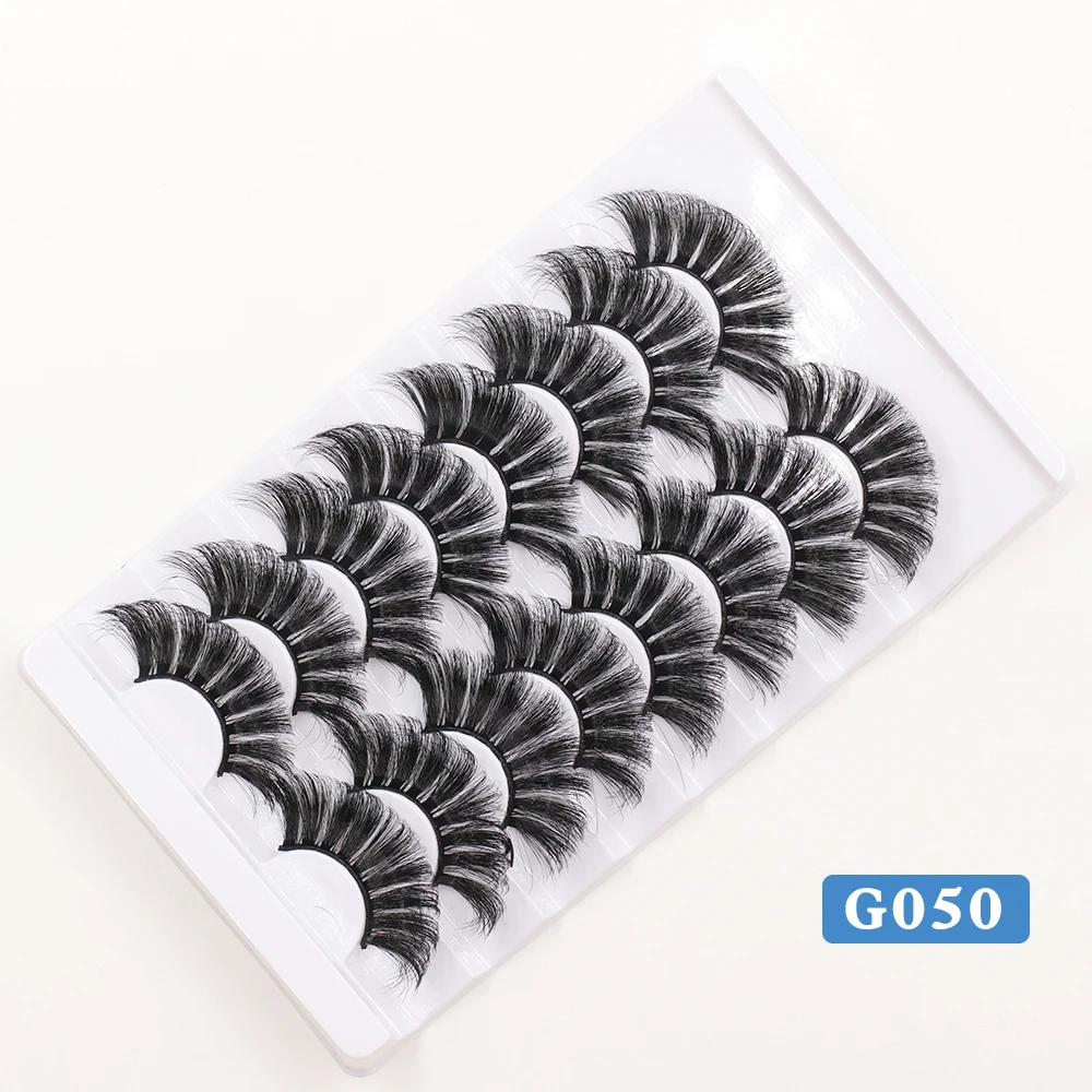 

JohonGirls' 8 Pairs 3D False Eyelash Volume Fake Lashes Silk Eyelashes Drop Shipping False Lash Makeup Wholesale In Stock