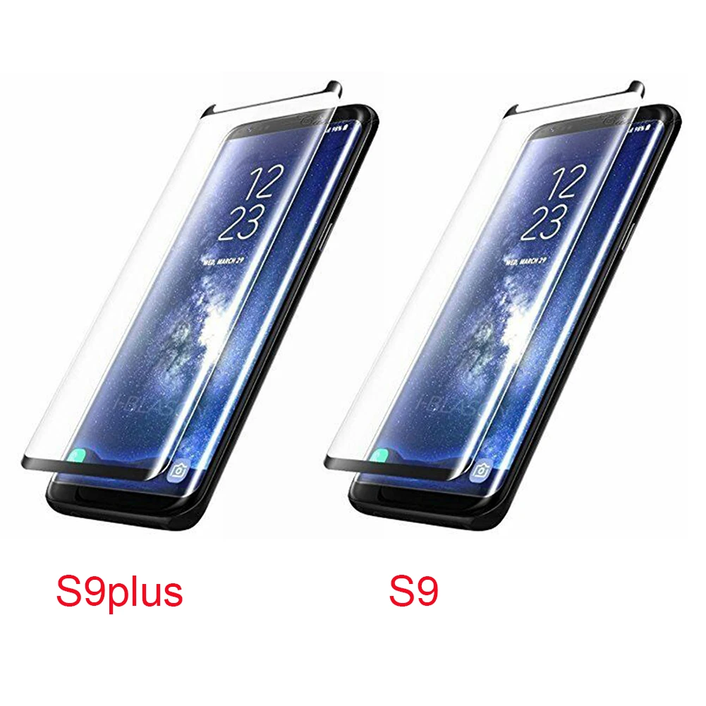 2PCS HD Tempered Glass Ultra Thin Screen Protector Film 3d Curved Scratchproof 9H Hardness Cover Protective For Samsung S9 Plus | Мобильные